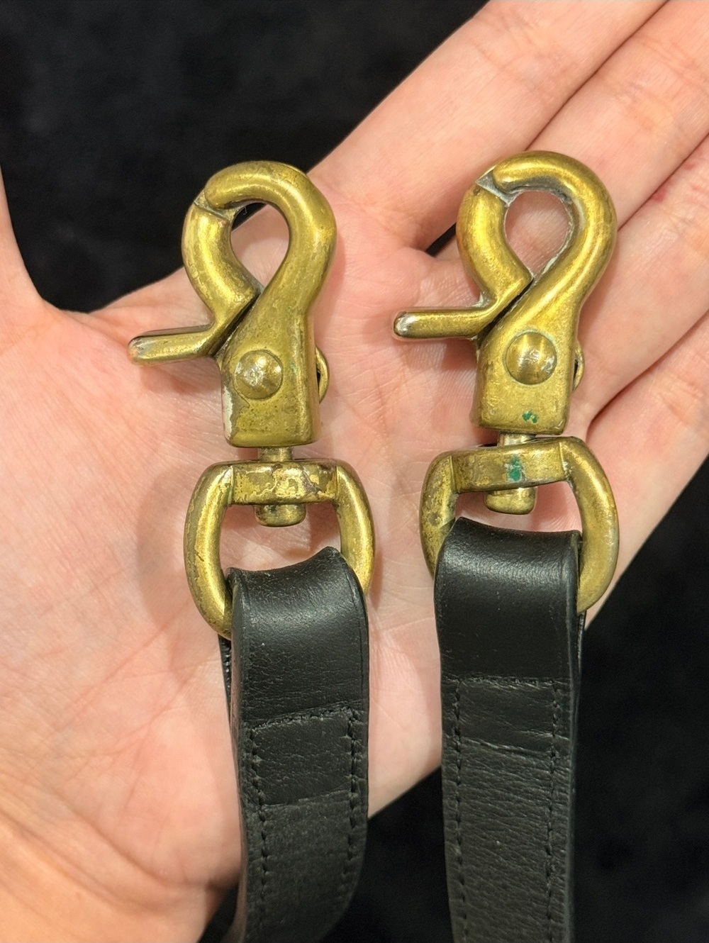 Unbranded Vintage Leather Swivel Clasp Crossbody Strap - Picture 3 of 3